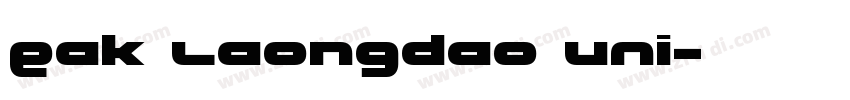 Eak Laongdao UNI字体转换
